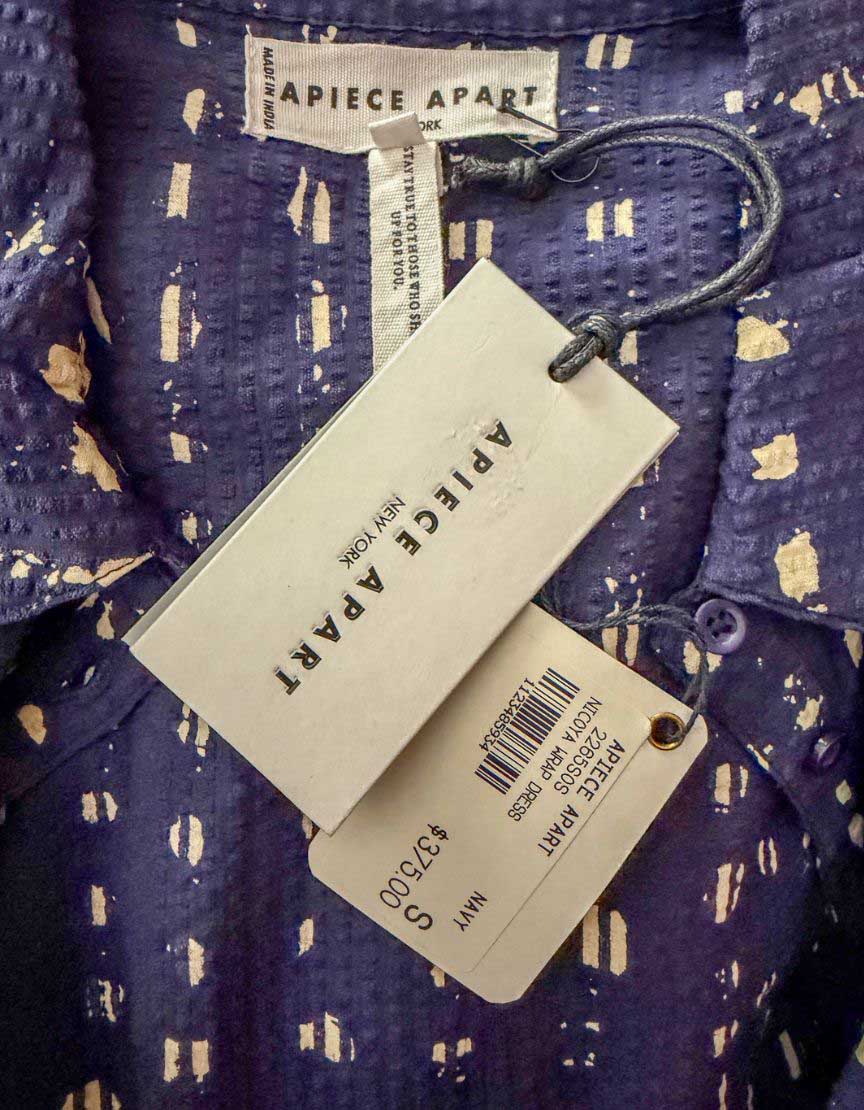 APIECE APART Nicoya Wrap Dress w/ Tags – Small - LuxAnthropy