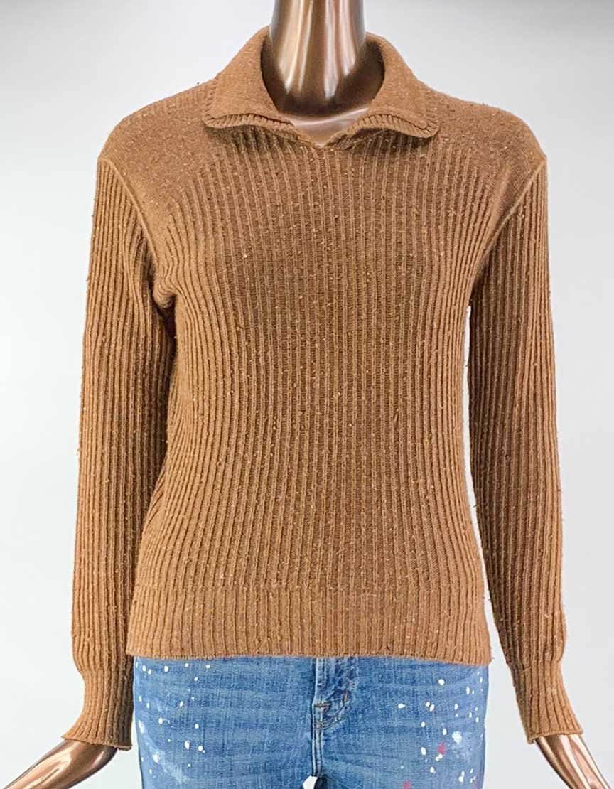 Courrèges Brown Wool Sweater