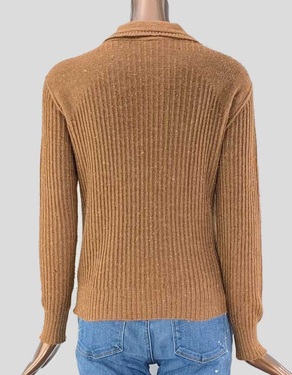 Courrèges Brown Wool Sweater