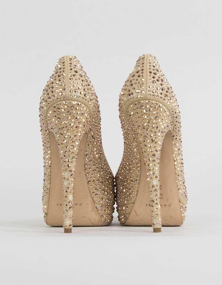 CASADEI Peep Toe Evening Pumps - 9 US - LuxAnthropy