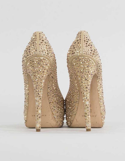 CASADEI Peep Toe Evening Pumps - 9 US - LuxAnthropy