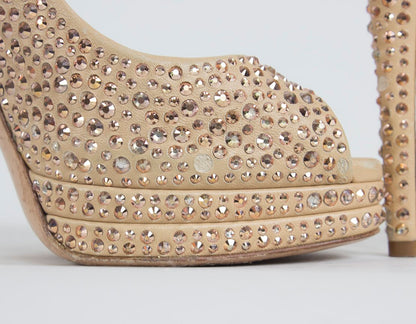 CASADEI Peep Toe Evening Pumps - 9 US - LuxAnthropy