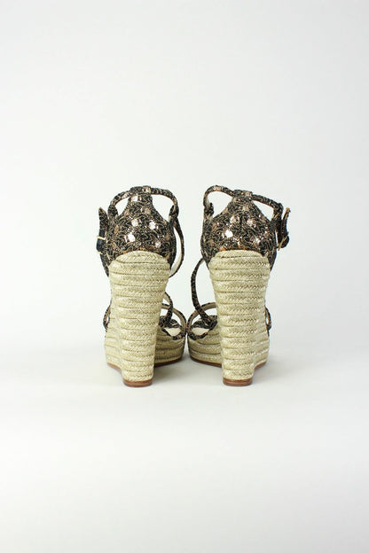 Jean Michel Cazabat Wedge Sandals - 39 IT | 9 US