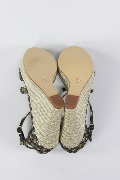 JEAN-MICHEL CAZABAT Wedge Sandals - 39 IT | 9 US