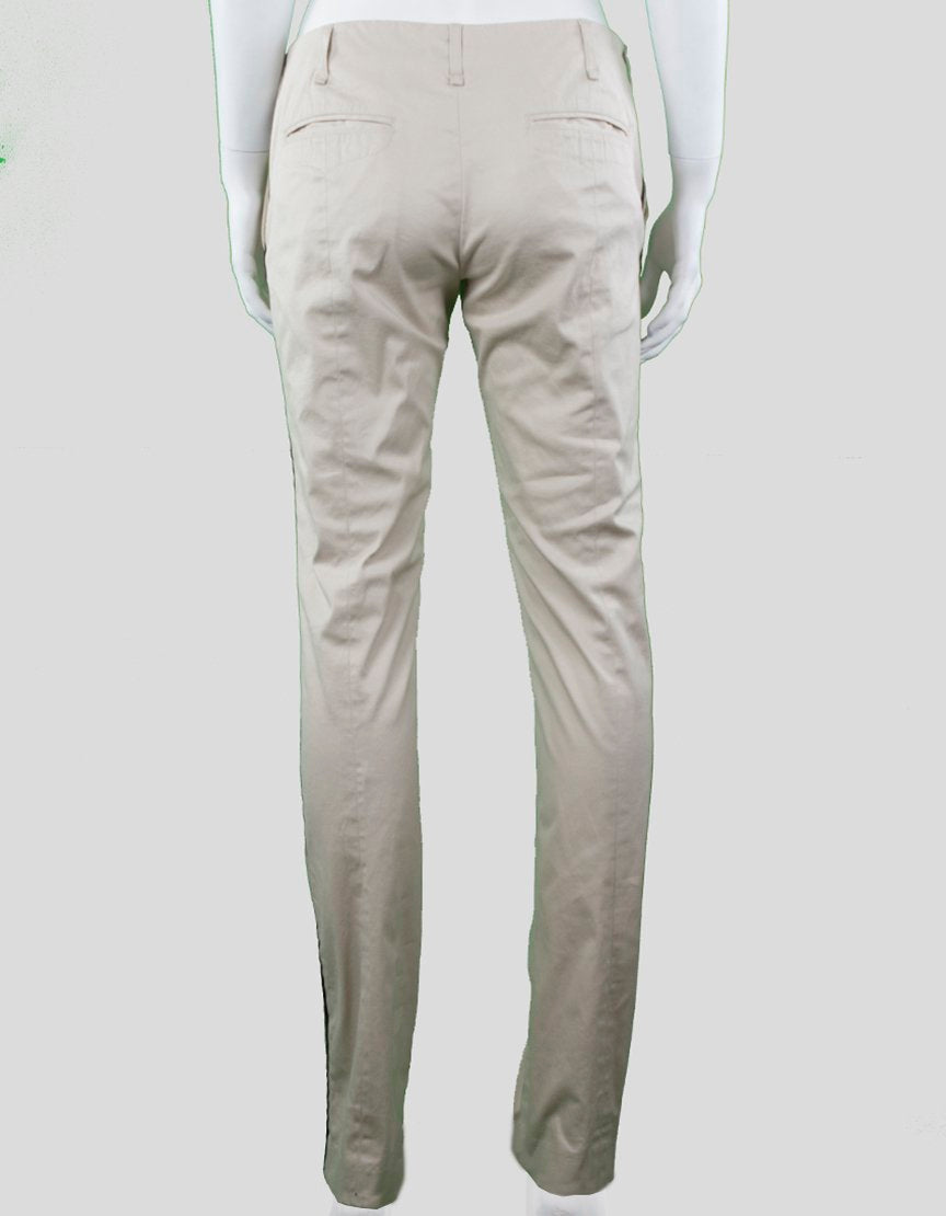 Rag & Bone Khaki Pants With Black Tuxedo Stripe - 27 US