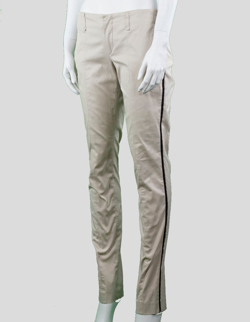 Rag & Bone Khaki Pants With Black Tuxedo Stripe - 27 US