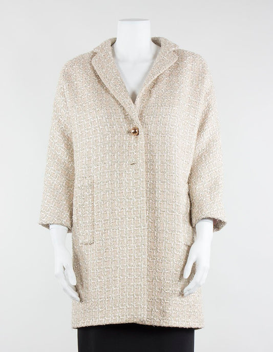 Kate Spade New York Renata Blush Tweed Coat X-Small