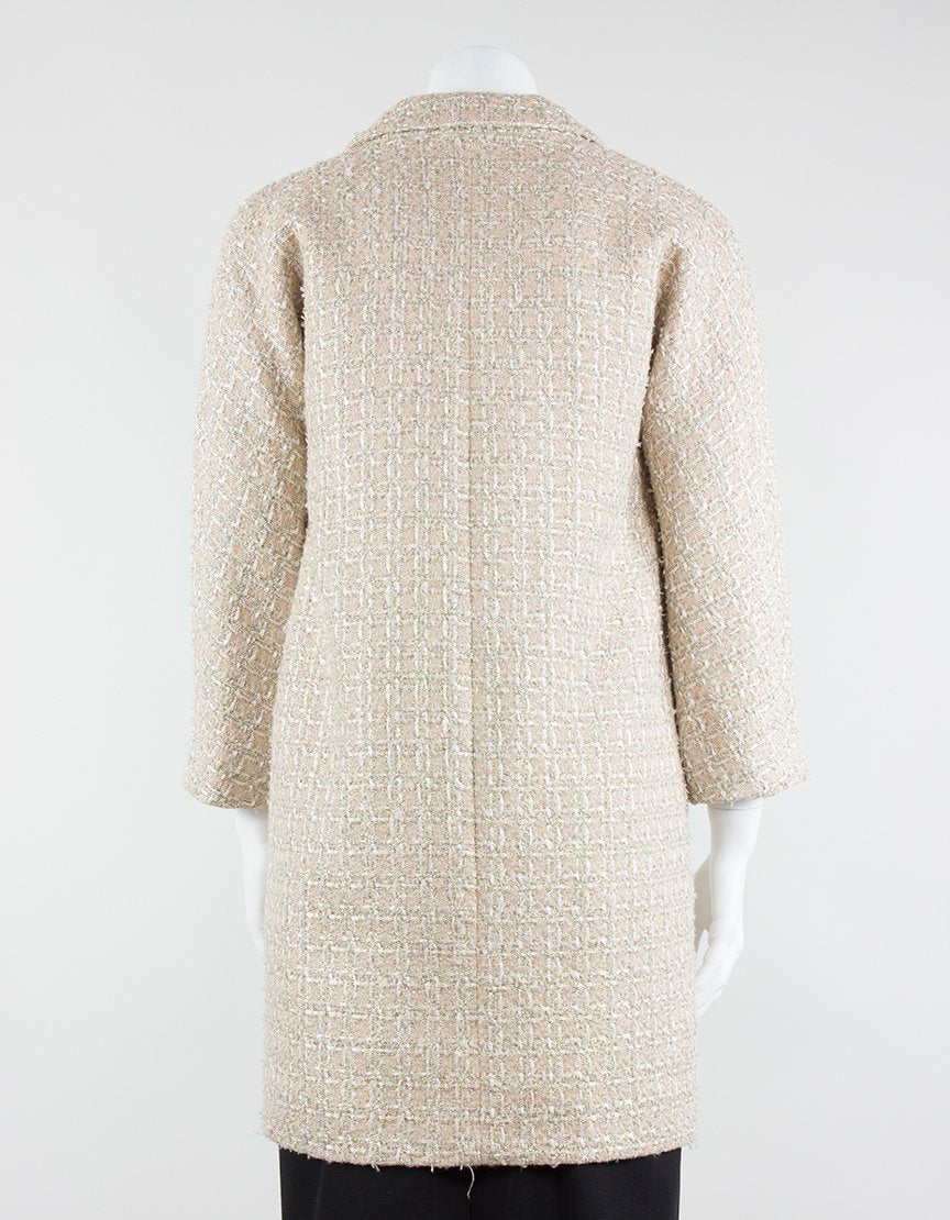 Kate Spade New York Renata Blush Tweed Coat X-Small