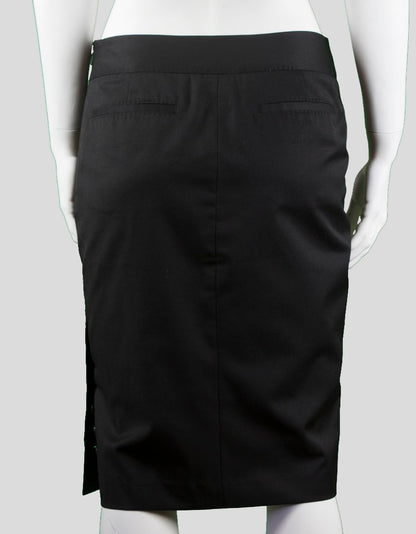 Ted Baker Pencil Skirt With Front Walking Slit With Functional Buttons Size 2