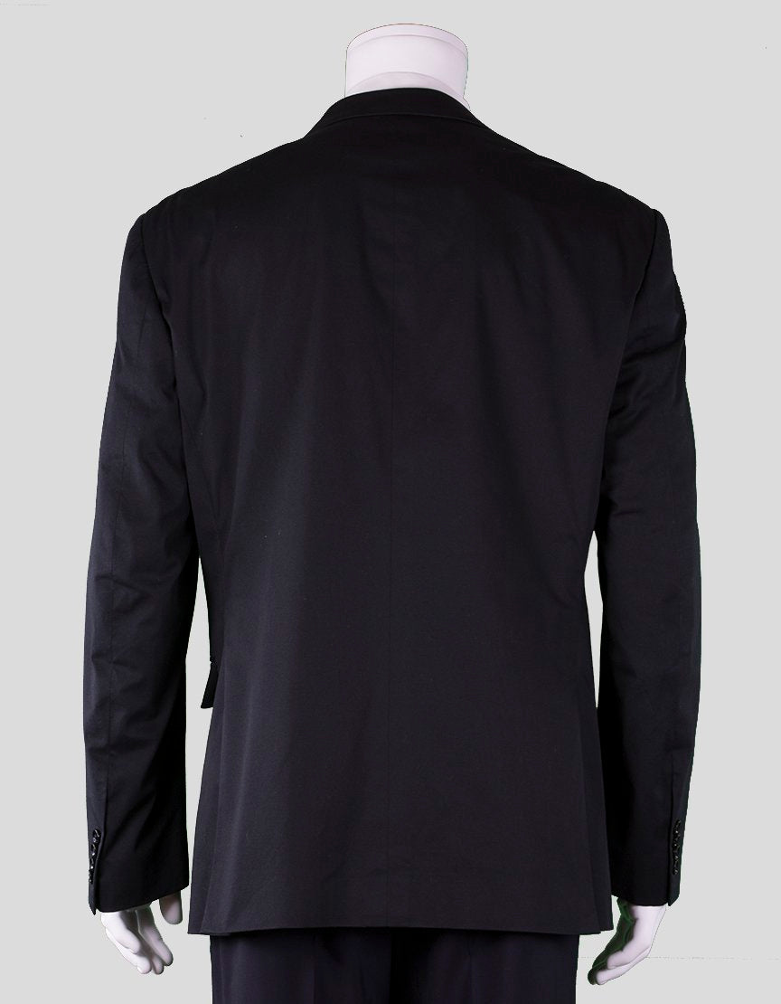 Ralph Lauren Black Label Anthony Cotton Two Button Notch Lapel Double Back Vent Sport Coat Blazer 46 R