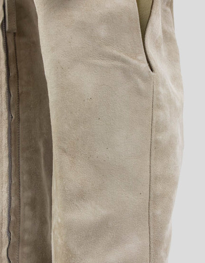 GIUSEPPE ZANOTTI Tan Suede Platform Knee Hi Boots - 39 IT | 9 US