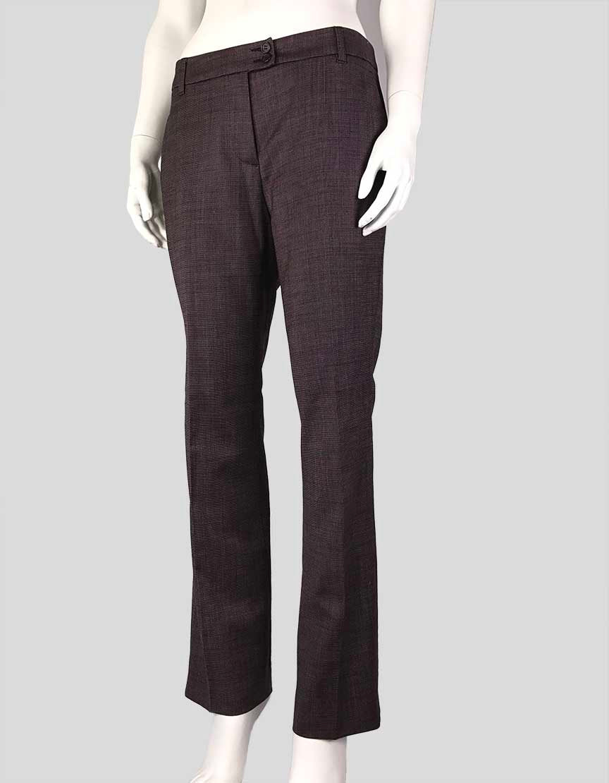 Etro Flat Front Straight Pants With Side Pockets 44 IT