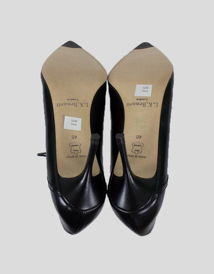 L.K. BENNETT Leather Mesh Heels w/ Tags - 40 IT | 10 US