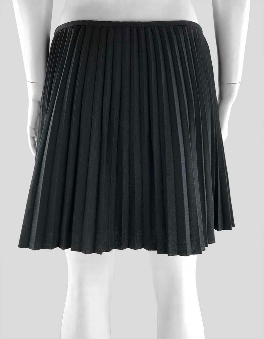 Dkny Black Pleated Short Skirt Size 6 US