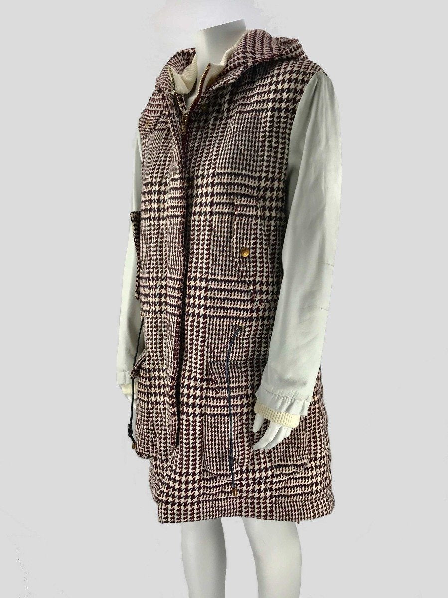 Tommy Hilfiger Collection Padded Winter Three Quarter Length Coat Size 4 US