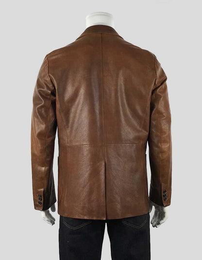Prada Leather Blazer 50 It