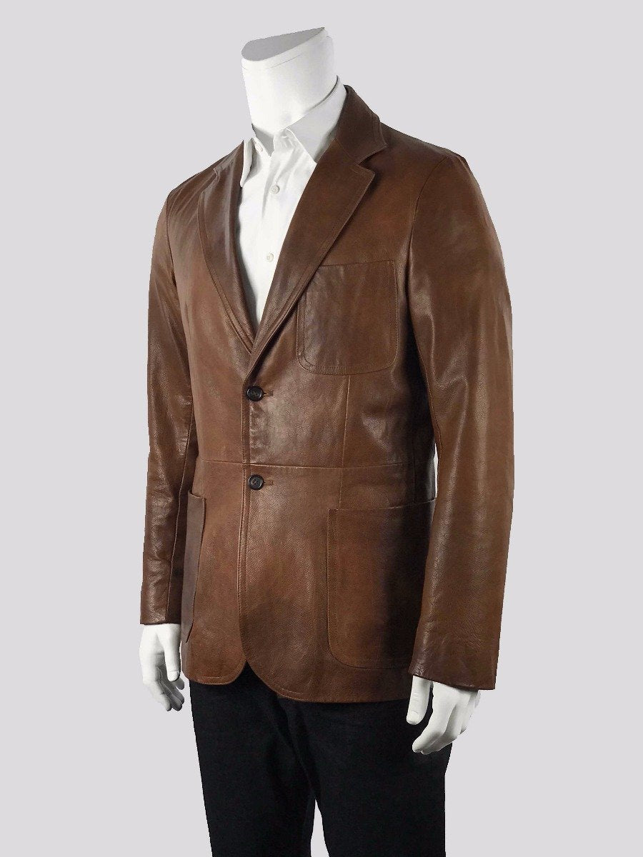PRADA Leather Blazer - 50 IT | 40 US