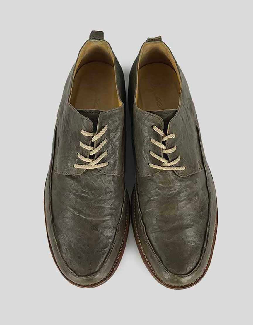 Esquivel Men's Grey Leather Lace Up Dress Shoes Size 8.5 US