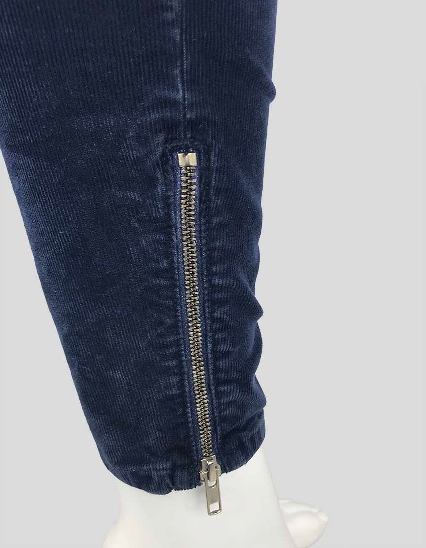 Current Elliott Soho Zip Stiletto Corduroy Jeans - 27 US