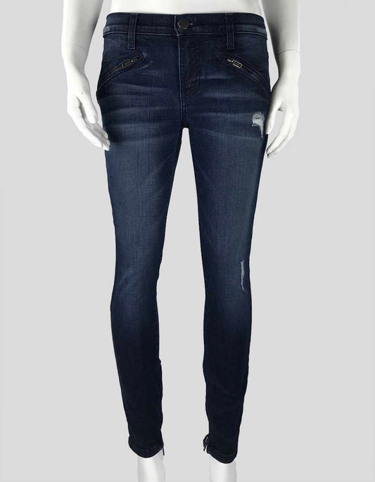 Current Elliott Le Lac D Argent Zip Jeans - 27 US