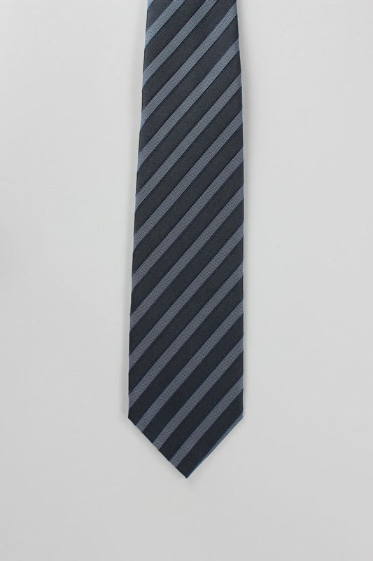JOHN VARVATOS USA Black Navy and Grey Stripe - One Size