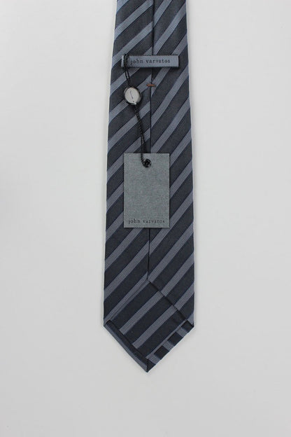 JOHN VARVATOS USA Black Navy and Grey Stripe - One Size