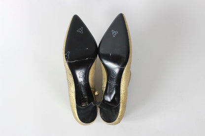 Atelier Mercadal Paris Hollywood Oro Gold Tone Booties