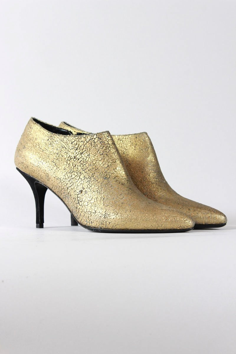 Atelier Mercadal Paris Hollywood Oro Gold Tone Booties