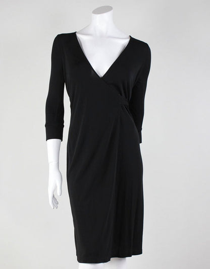 Diane Von Furstenberg Julien Wrap Dress Black