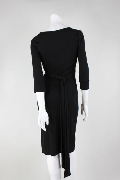 Diane Von Furstenberg Julien Wrap Dress Black