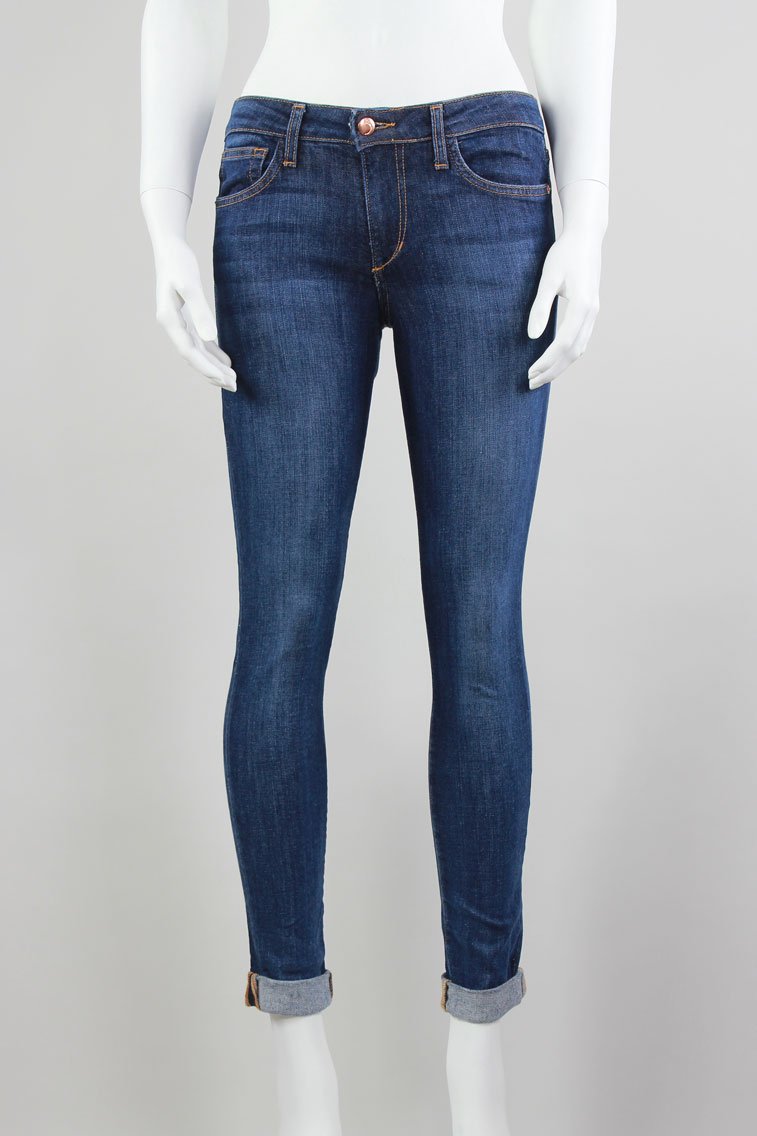 Joe's Straight Leg Unfinished And Rolled At The Bottom Jeans - X-Small