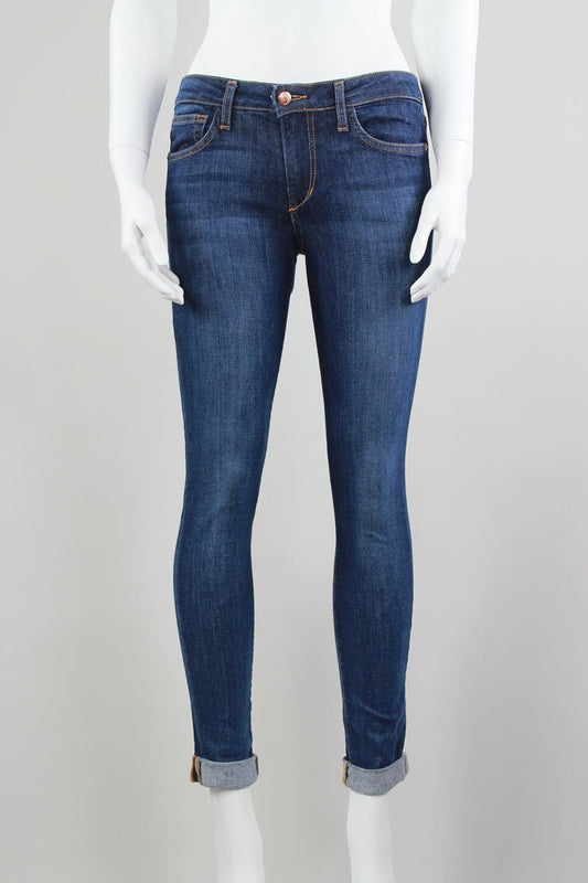 Joe's Straight Leg Unfinished And Rolled At The Bottom Jeans - X-Small