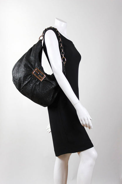 Vintage FENDI Mia Chain Strap Hobo Bag
