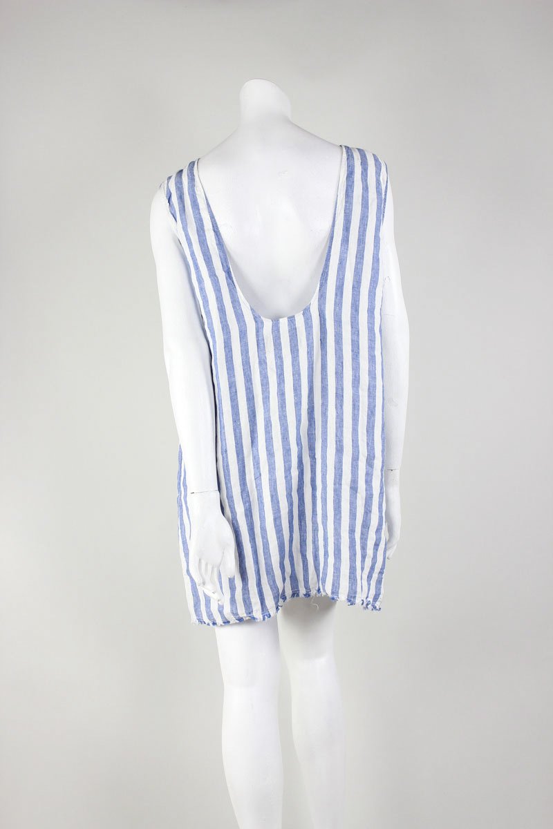 REFORMATION Candy Stripe Linen Dress - Medium
