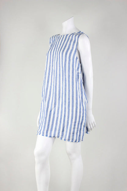 REFORMATION Candy Stripe Linen Dress - Medium