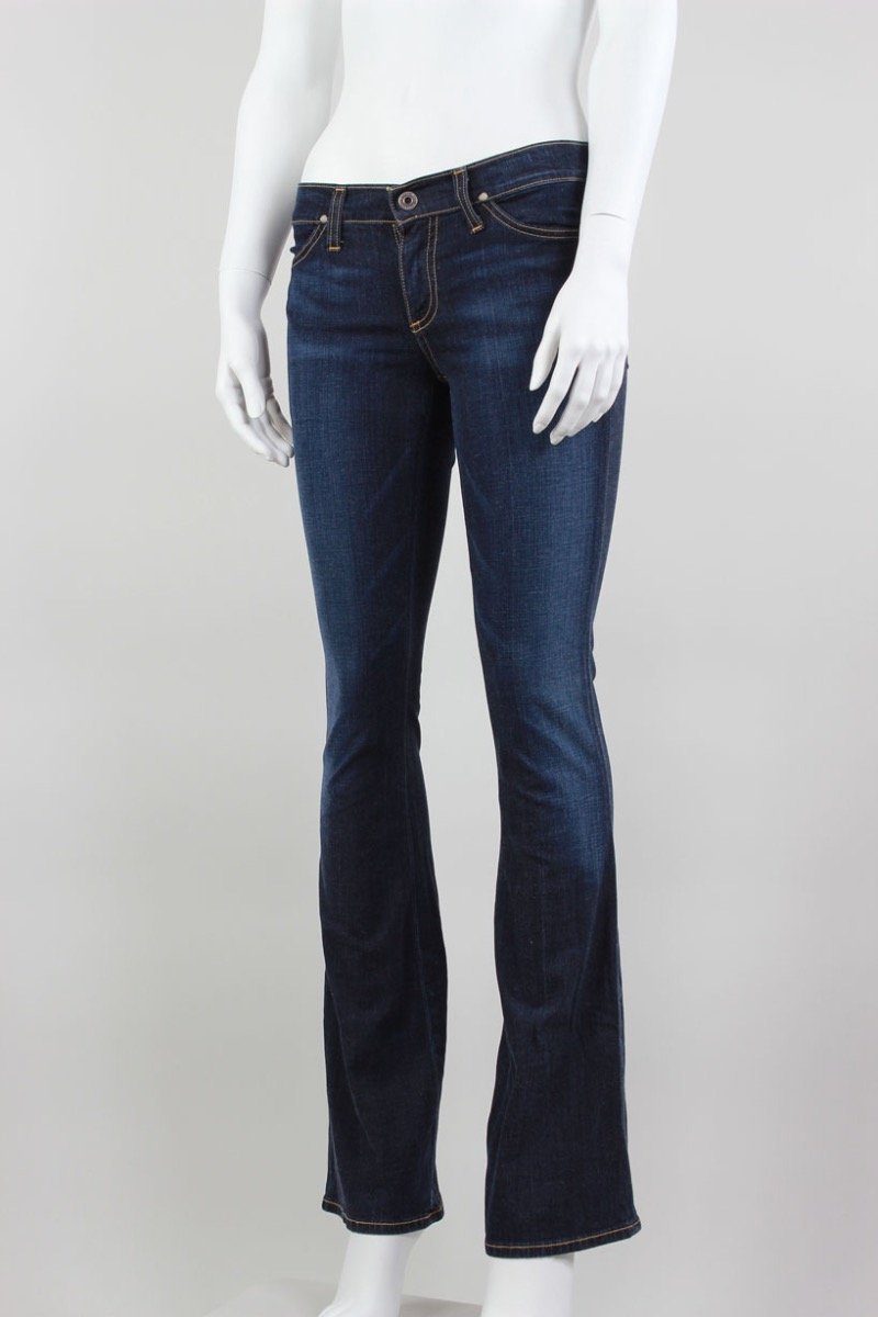 AG Adriano Goldschmied The Legend Flared Low Rise Zip Front Jeans - 25 US