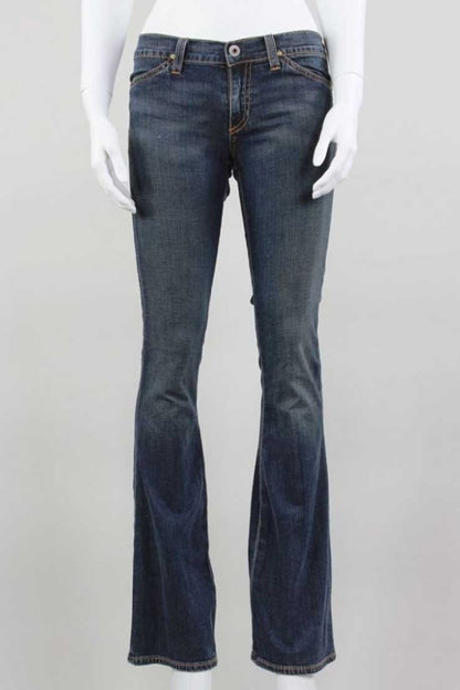 AG Adriano Goldschmied The Legend Flared Light Weight Denim Jeans Size 25R