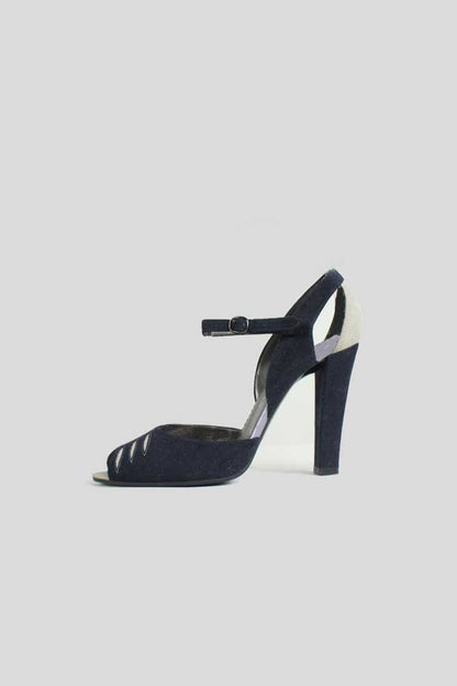 STELLA MCCARTNEY Peep-Toe Heeled Sandal - 37.5 IT | 7.5 US