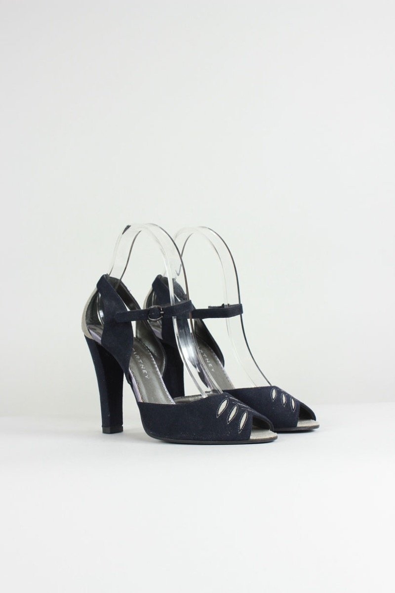 STELLA MCCARTNEY Peep-Toe Heeled Sandal - 37.5 IT | 7.5 US