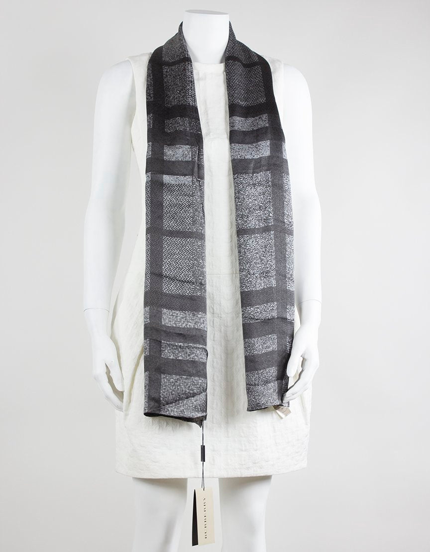 Burberry Charcoal Check Scarf