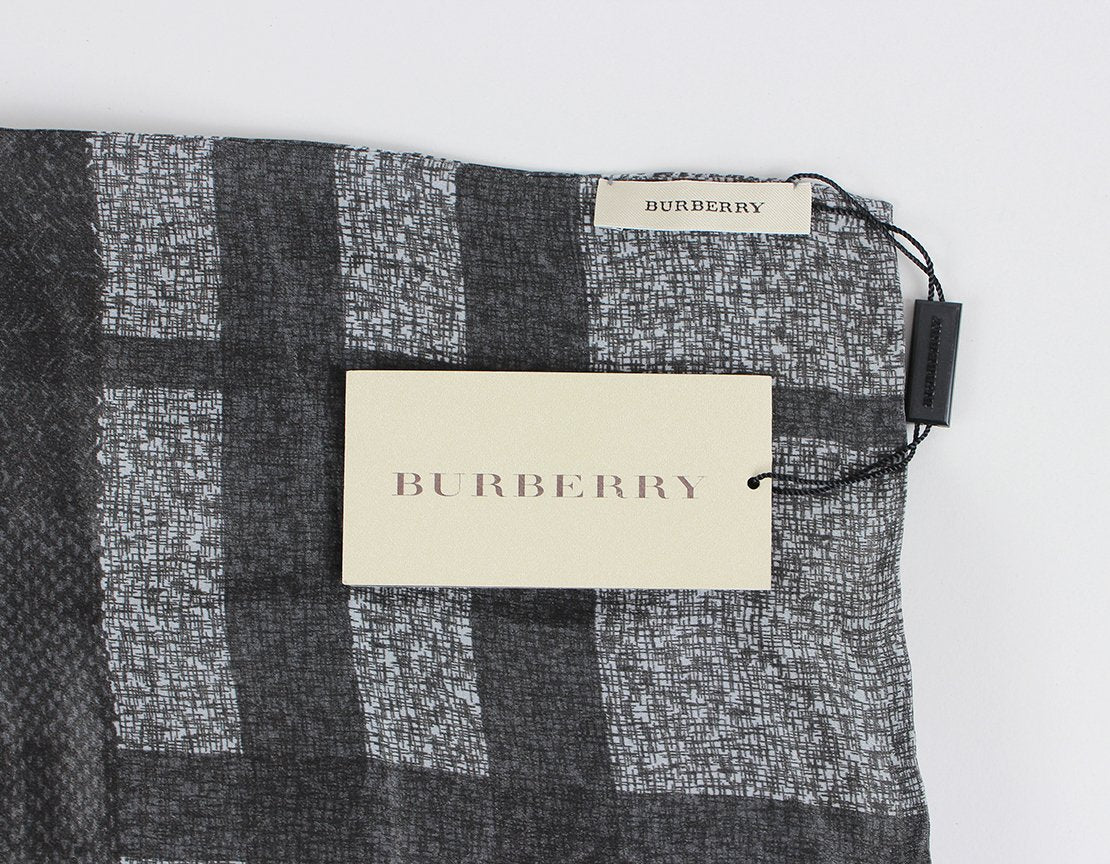 Burberry Charcoal Check Scarf