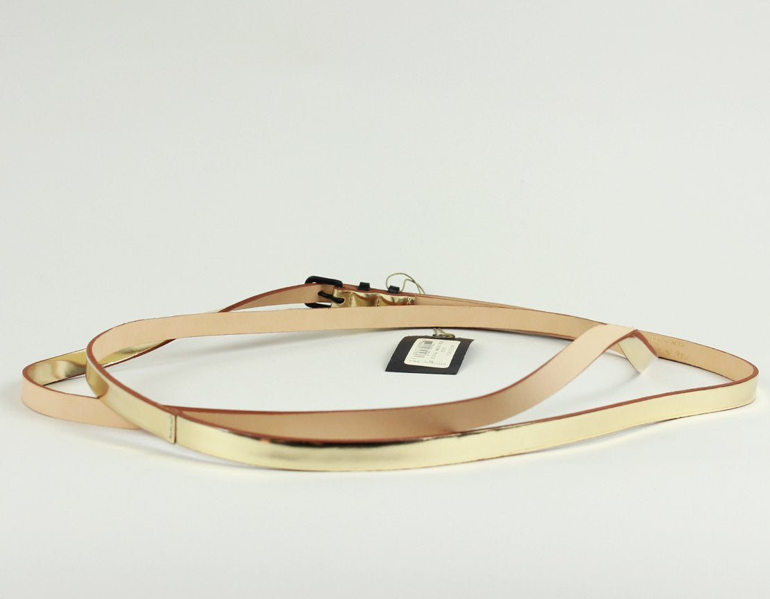 Rag & Bone Skinny Wrap Gold Belt - Small