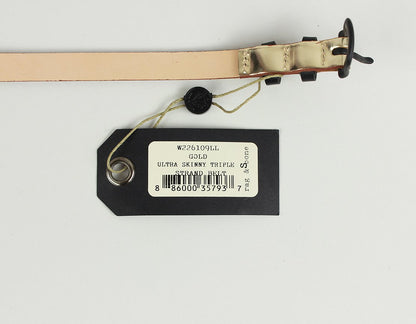 Rag & Bone Skinny Wrap Gold Belt - Small