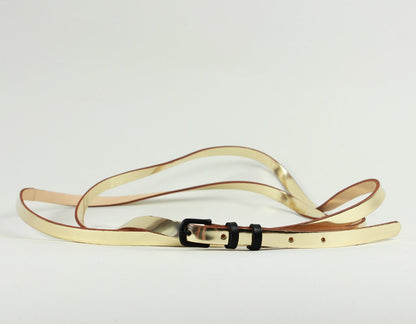 Rag & Bone Skinny Wrap Gold Belt - Small