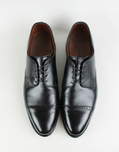 Allen Edmonds Clifton Black Leather Brogue Lace Up Shoes - 13D US