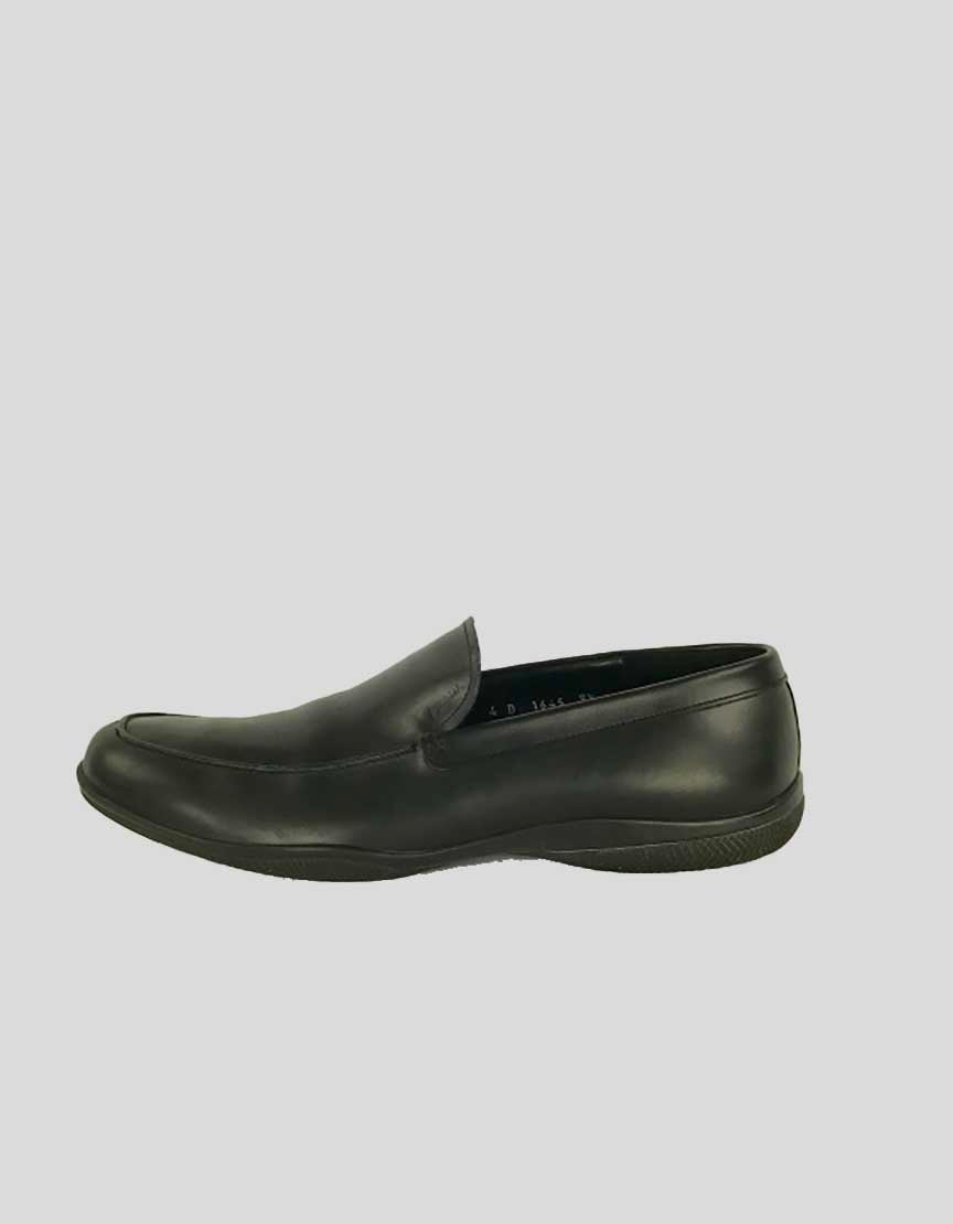 PRADA Slip On Leather Loafers