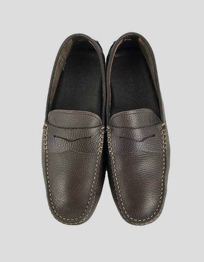 TOD's Men's City Gommino Penny Drivers In Dark Brown Size 9
