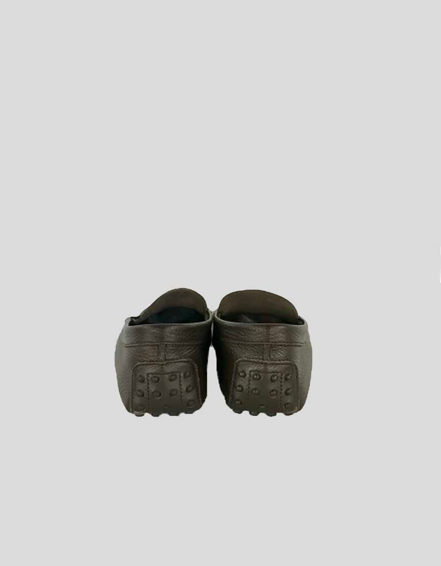 TOD's Men's City Gommino Penny Drivers In Dark Brown Size 9