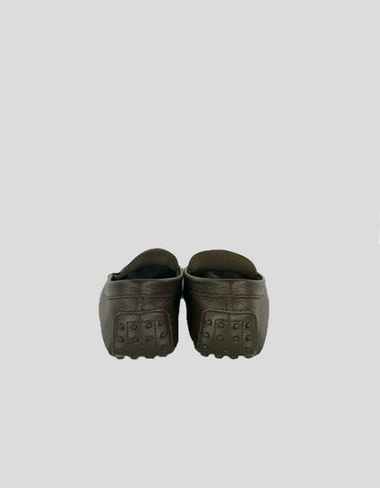TOD's Men's City Gommino Penny Drivers In Dark Brown Size 9