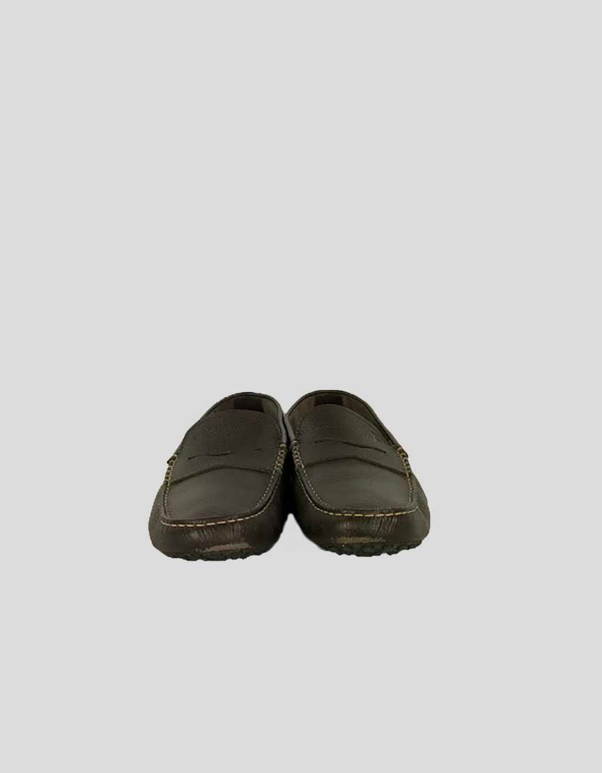 TOD's Men's City Gommino Penny Drivers In Dark Brown Size 9